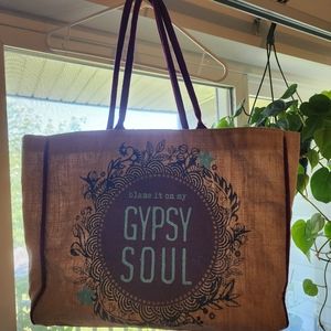 Burlap style bag fro Pyramid Collection